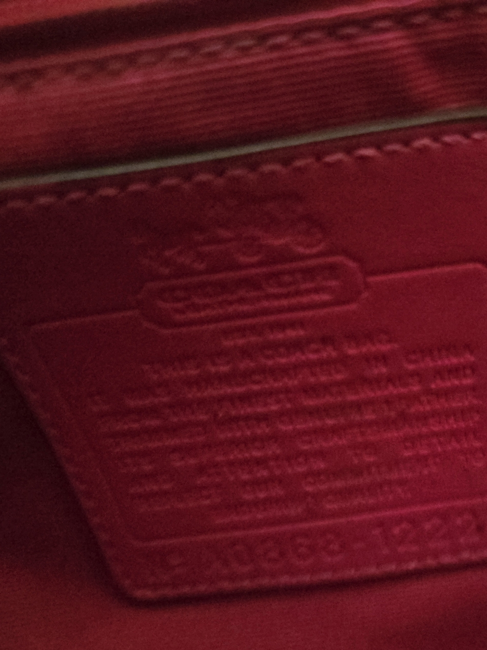 COACH Tattersall Pink/Cream Tote - Picture 6 of 6